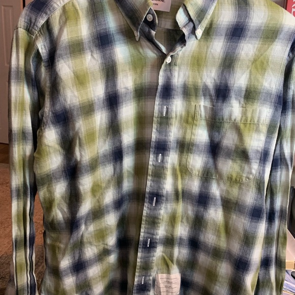 Thom Browne Button Down Flannel Shirt - Picture 5 of 5